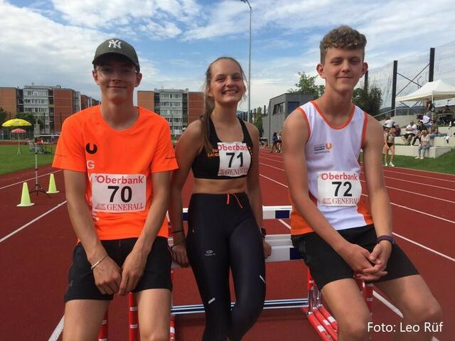 Das Leichtathletik-Trio der Sportunion Gmunden. | Foto: Leo Rüf