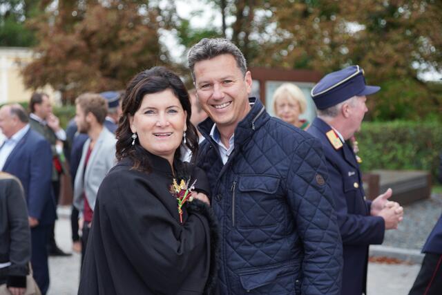 St. Andräer BGM. Maria Knauder, LR. Daniel Fellner. | Foto: erwin-s