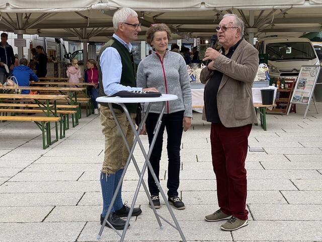 Ernst Kocher mit Rosi Unteregger und Mario Sighel