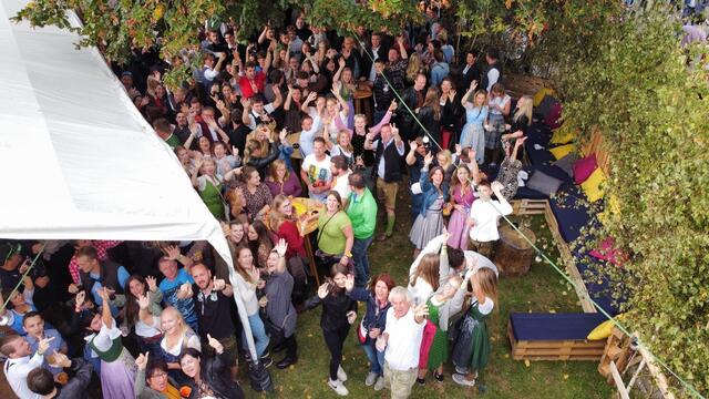 Ein Blick auf die Lindenbar aus der Vogelperspektive. | Foto: Gerhard Freigaßner