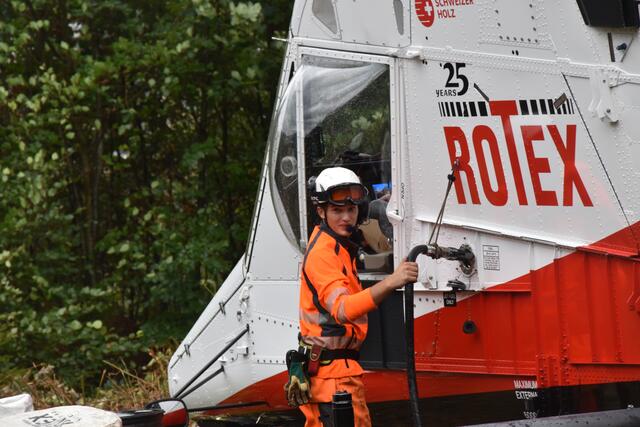 Helikoptereinsatz am Kapuzinerberg. | Foto: Philip Steiner