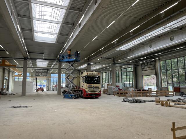 Erste Arbeiten in den Innenräumen haben begonnen. | Foto: Planlicht
