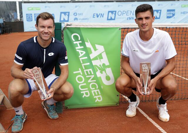 Lucas Miedler und Alexander Erler holten den Sieg im Doppel. | Foto: Gepa-Pictures