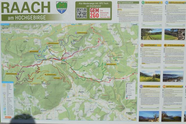 Herbstzeit ist Wanderzeit: Raach am Hochgebirge, Eiben-Rundwanderweg -  Neunkirchen