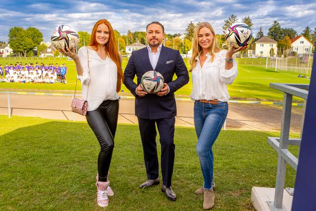 Model und Schauspielerin Barbara Meier, Klemens Hallmann und Tennislegende Barbara Schett (v.l.). | Foto: C.Mikes