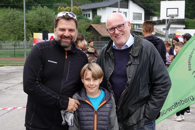 Dieter und Maximilian Rabensteiner, VzBgm. Karl Schwabe. | Foto: erwin-s
