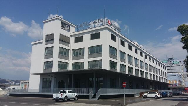 Die Hafendirektion ist bereits fertiggestellt. | Foto: Linz AG