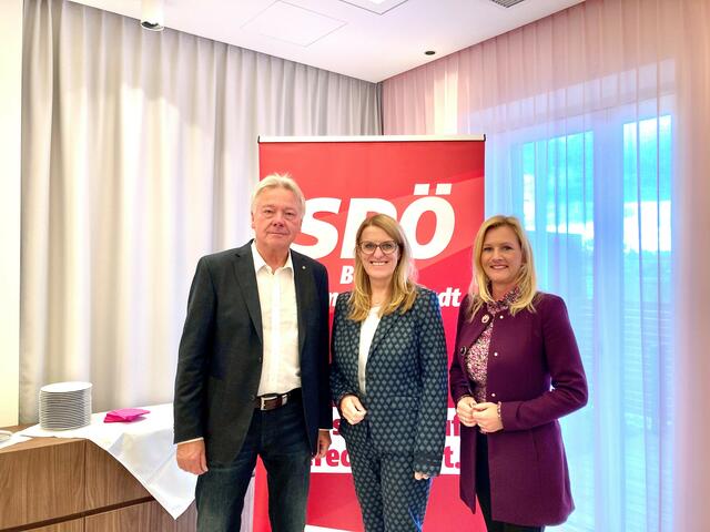 Alfredo Rosenmaier, Ulrike Königsberger-Ludwig, Petra Tanzler. | Foto: SPÖ Bezirk WRN