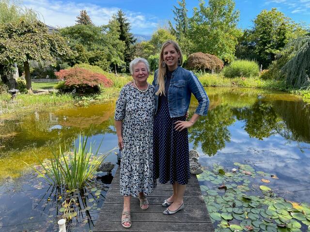 Stadträtin Isabella Theuermann mit Landessiegerin Erika Hanschitz. | Foto: Stadtgemeinde Wolfsberg