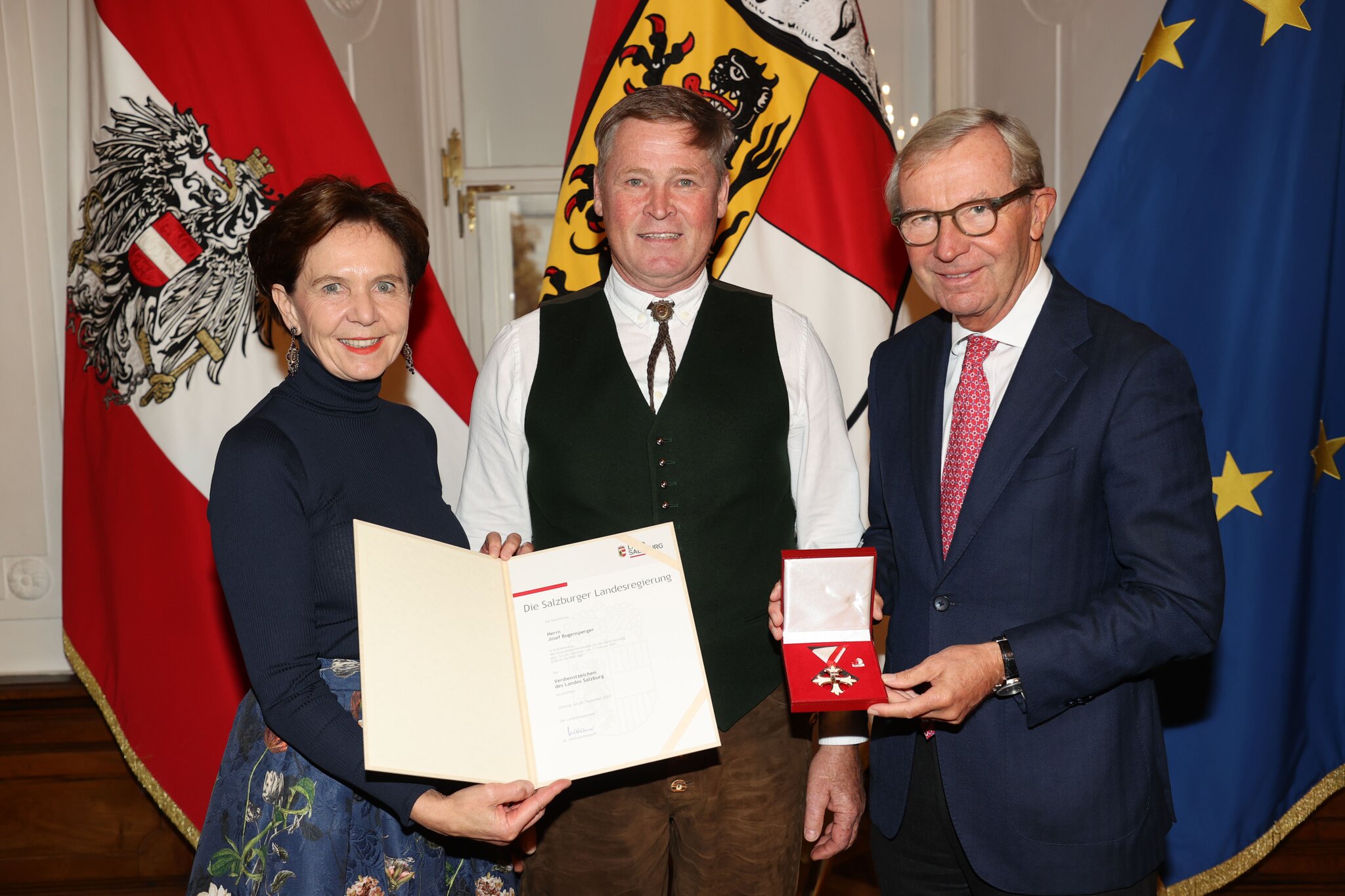 Saatbauverein Verdienstzeichen des Landes Salzburg an Josef