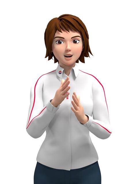 Die Wiener Linien haben eine Test-App gestartet, bei der "Iris", eine virtuelle Mitarbeiterin, aktuelle Betriebsinfos in Echtzeit – etwa zu Verspätungen – für Fahrgäste in die Gebärdensprache übersetzt. | Foto: Wiener Linien