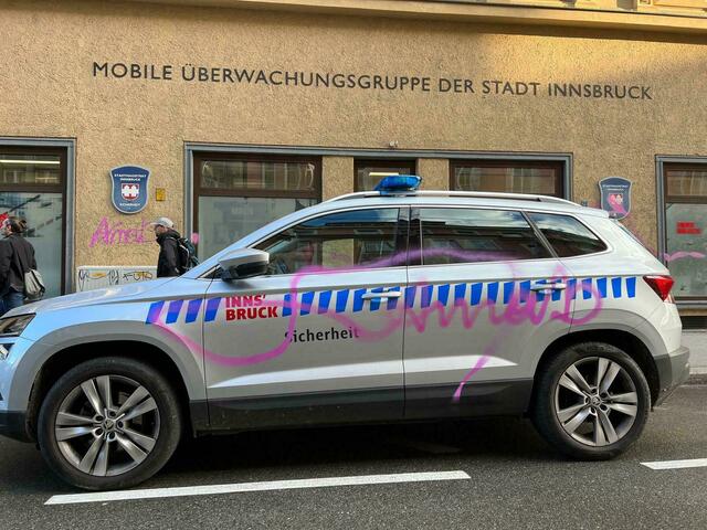 Gebäude und Fahrzeuge der MÜG sind immer wieder Ziele von Vandalenakten, Vorbeugemaßnahmen wurde bisher nicht umgesetzt. | Foto: zeitungsfoto.at