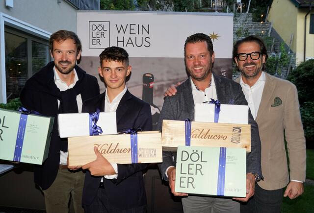 Christian Döllerer, die Brutto-Sieger Maximilian und Markus Friesacher sowie Raimund Döllerer. 