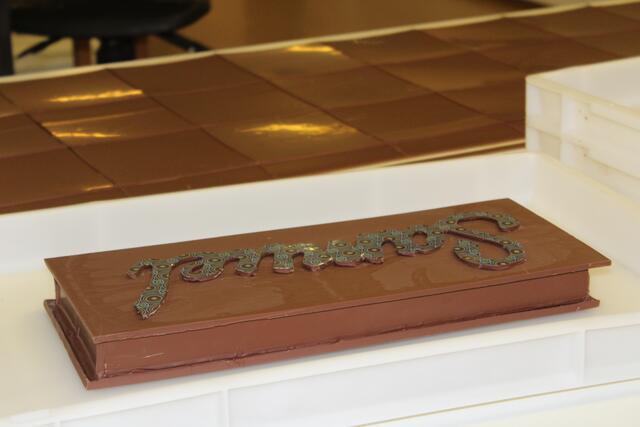 Fertige Schokoladentafel. | Foto: Johanna Janisch