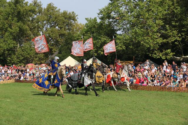 TOP-AUSFLUGSZIELE IM HERBST 2022 (. JPG )

Ritter hoch zu Ross: Das Ritterfest im Schloss Laxenburg (Schlossgarten) zählt zu den Herbst-Highlights der TOP-Ausflugsziele Niederösterreichs. Die Ausflügler im Land können aus insgesamt 53 Attraktionen wählen.

 | Foto: DI Wolfgang Mastny