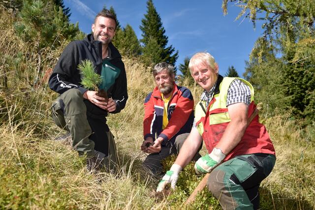 Revierleiter Hannes Tuppinger, Alfred Zanner, Franz Bliem | Foto: Roland Holitzky