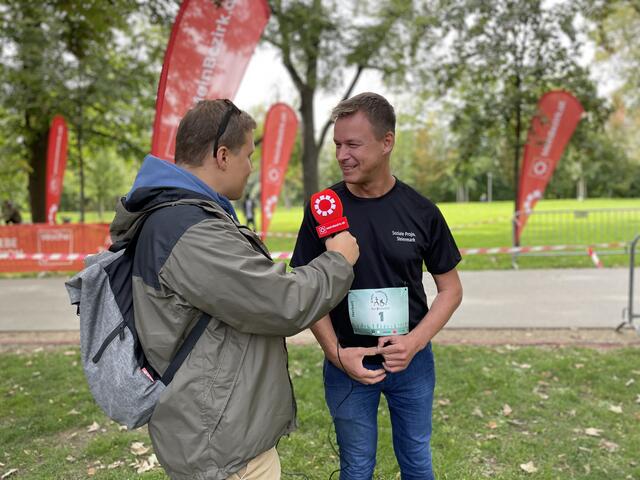 Veranstalter Herbert Winterleitner freut sich, dass der Grazer Inklusionslauf so gut angenommen wird. | Foto: Regionalmedien Steiermark