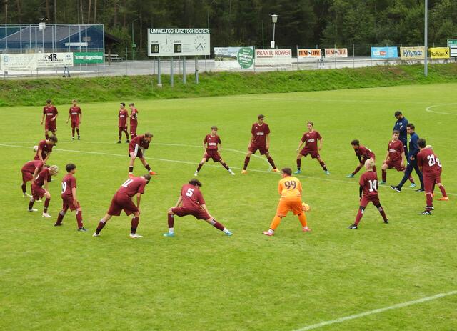 Aufwärmübungen vor jedem Spiel