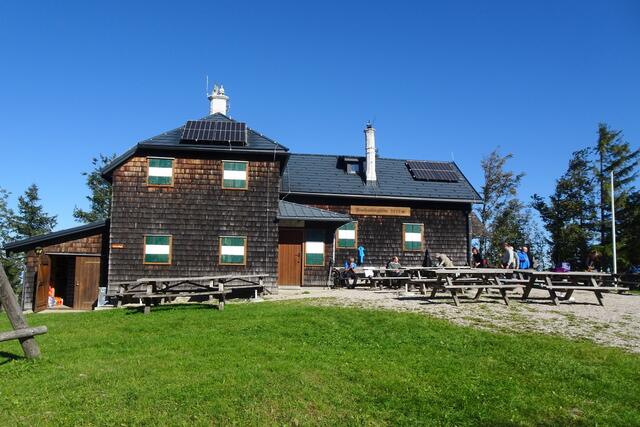 Die gut besuchte Prochenberghütte