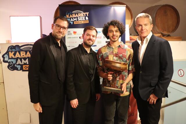 Die beiden Intendanten Florian Roehlich und David Krammer, besser bekannt als Flo &amp; Wisch, Romeo Kaltenbrunner und Alfons Haider (v.l.)
