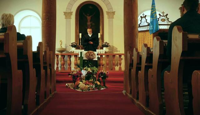 Lektor Robert Schneeberger hielt den Gottesdienst
