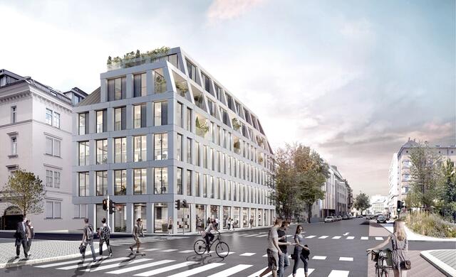 Zustimmung für Neubau in der Dametzstraße: Das derzeit einstöckige Gebäude befindet sich gegenüber dem Nordico Stadtmuseum und beherbergt die Verkaufsfläche eines Möbelherstellers. Vorgesehen ist ein Neubau, der das bestehende Geschäft sowie Büros und Wohnungen beherbergen soll. | Foto: Kneidinger ZT GmbH