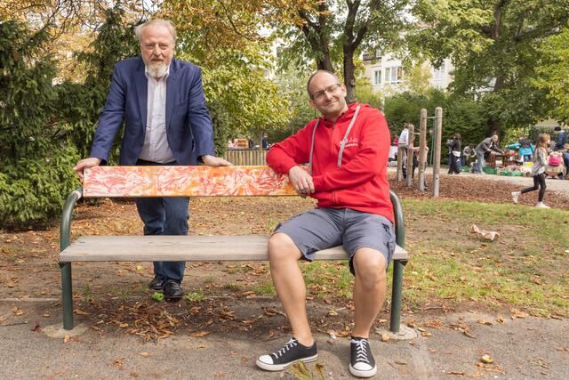 Gerhard Schmid (l.) und Marcel Höckner. | Foto: Kulturverein Hietzing