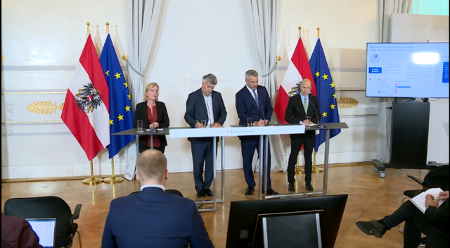 Die Regierung präsentierte am Mittwoch die Förderrichtlinie zum Unternehmens-Energiekostenzuschuss-Gesetz.  | Foto: Screenshot