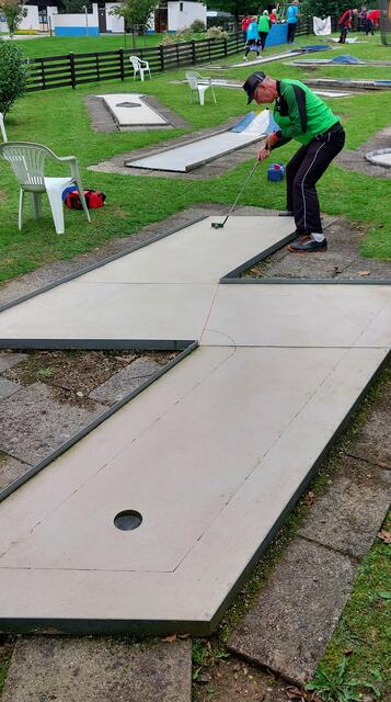 Franz Lechner erkämpfte sich bei der OÖ Landesmeisterschaft im Bahnengolf des dritten Platz. | Foto: Helmut Reitmayr