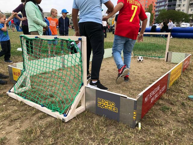 Micro-Soccer steht am Sportwochenende auch auf dem Programm. | Foto: Harald Schuster