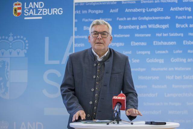 Man wolle leistbares Wohnen und landwirtschaftliche Flächen sichern, so Landesrat Josef Schwaiger | Foto: Land Salzburg/Neumayr/Leopold