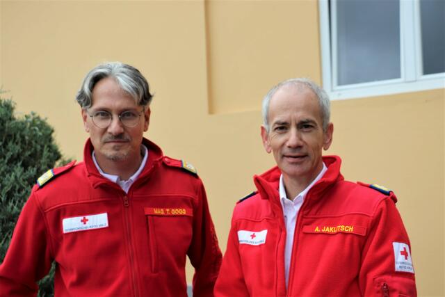 RK-Landesgeschäftsführer Andreas Jaklitsch (re) und Thomas Gogg. | Foto: Edith Ertl