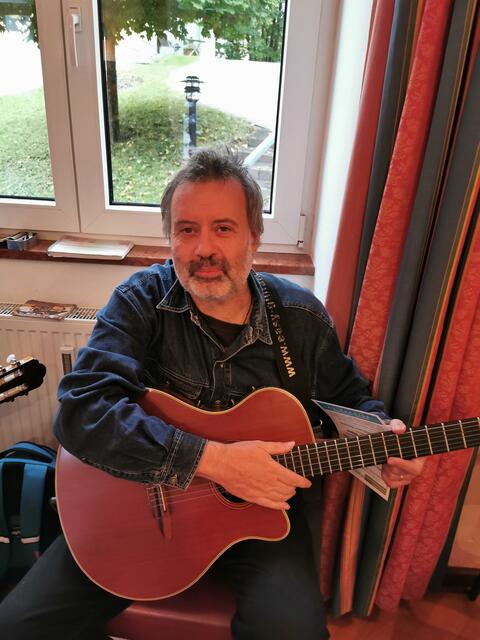 Richard Dopler von der Gruppe "Blue Gecko" | Foto: Hermine Arnold