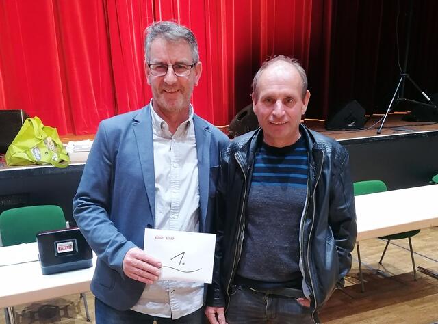 Die Siegerpaarung Stenico/Kröss. | Foto:  MG Telfs/Santer