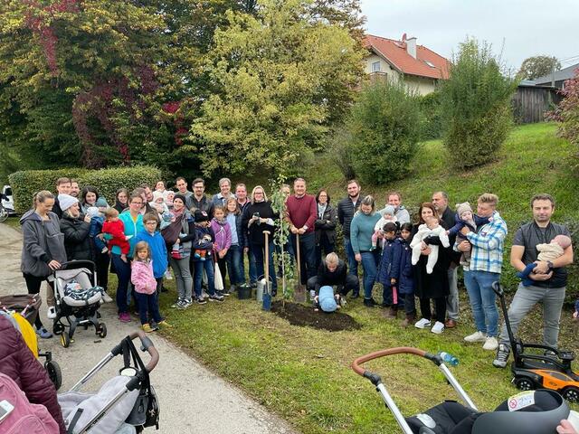 Jedes Jahr gut besucht von den jüngsten Gablitzer Familien, die Kinderbaumfeier | Foto: MG. Gablitz