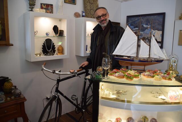 Auch italienische Fahrräder sind ein Hobby des ehemaligen Burg-Schaupielers. | Foto: Katrin Pirzl