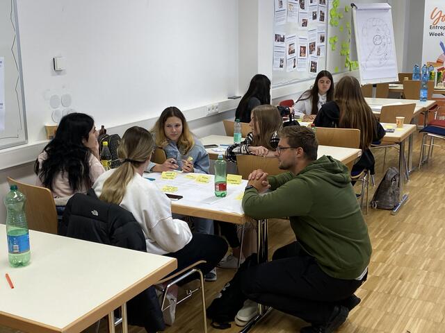 Die ganze Woche über wurde mit den Vertretern von Entrepreneurship4Youth intensiv gearbeitet