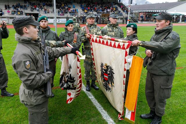 icherheitslandesrat Gantner bei feierlicher Angelobung von Bundesheer-Rekruten in Bludenz | Foto: Land Vorarlberg / Bernd Hofmeister