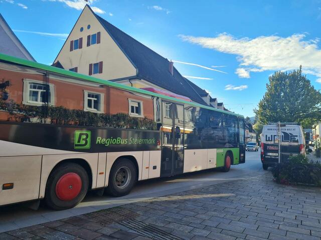 Abfahrt am Hauptplatz in Stainz | Foto: Katrin Löschnig