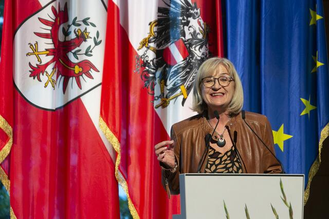 Kulturlandesrätin Beate Palfrader bei ihrer Ansprache  | Foto: © Land Tirol/Die Fotografen