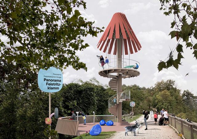 Steiermark Schau 2023: So wird die Außenstation in der Feistritzklamm aussehen. | Foto: Haid/Pretterhofer/Rieper