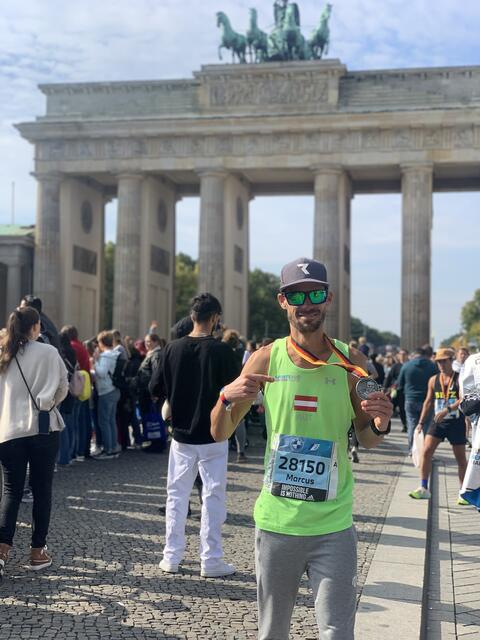 Marcus Reischauer in Berlin, wo er nur 2:26 Stunden für 42,195 Kilometer benötigte.  | Foto: Reischauer