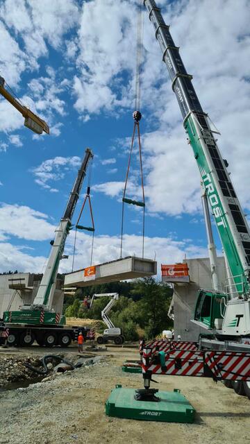 In Haideggendorf wurde die alte Zugbrücke gegen eine Neue ersetzt. | Foto: privat