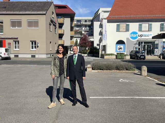 Mehr gründe Flächen in Leibnitz wünschen sich Sandra Krautwaschl und Walter Lesky. | Foto: Waltraud Fischer