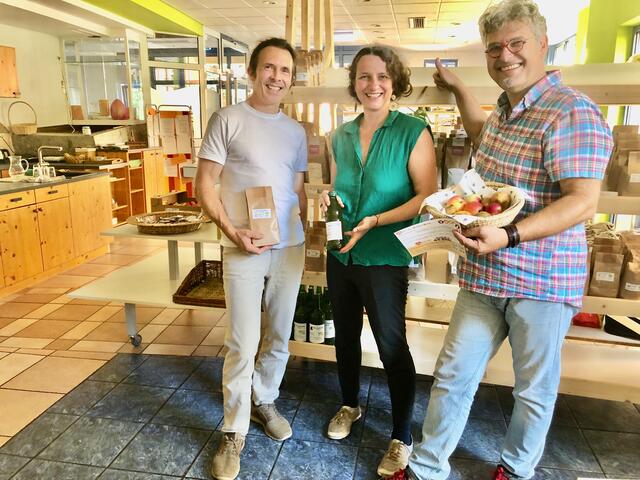 Oliver Hönigsberger, Andrea Urank, Roland Jaritz - die Initiatoren des neuen MiMa-Mitmach-Marktes in Klagenfurt.
 | Foto: MiMa