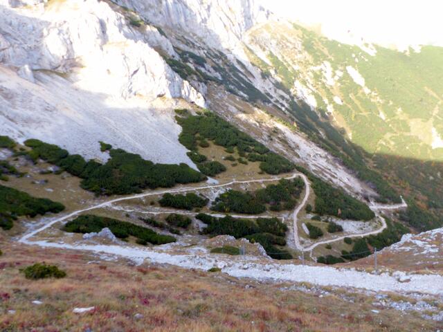 der sogenannte Schlangenweg