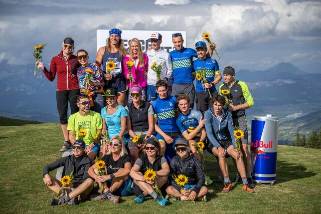 Die Top-3-Teams beim Descent Race+ Kitzbühel 2022 | Foto: Michael Werlberger
