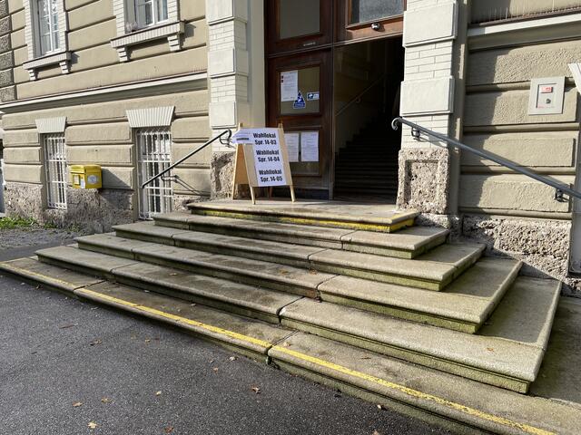 In den Wahllokalen in der Stadt Salzburg kann heute, 9. Oktober 2022, zwischen sieben Uhr und 16 Uhr gewählt werden. | Foto: Foto: Lisa Gold 