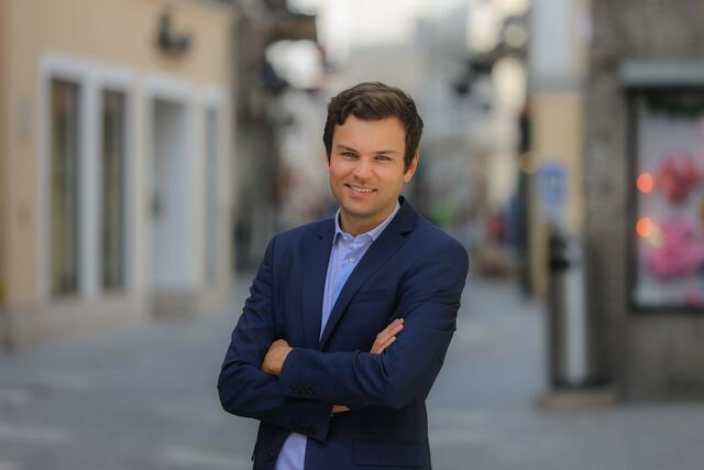 Neos-Gemeinderat Lukas Rößlhuber | Foto: Neos/Mike Vogl 