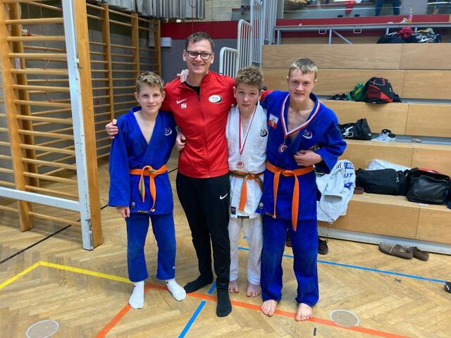 Jacob Nobis, Michael Weiß, Julian Nobis, Daniel Schimpf (v. l.)  | Foto: Judoverein Dynamic One